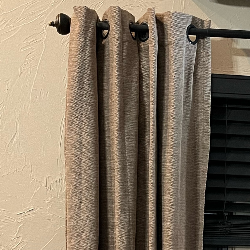 Sophisticated Beige Drapes